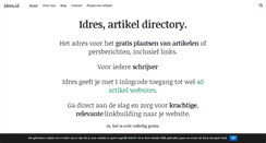 Desktop Screenshot of idres.nl